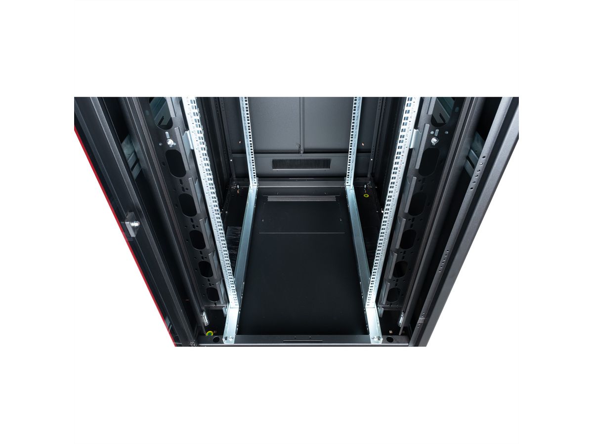 ROLINE 19" Baie réseau Pro 47U, 600x600 LxP Porte verre noir