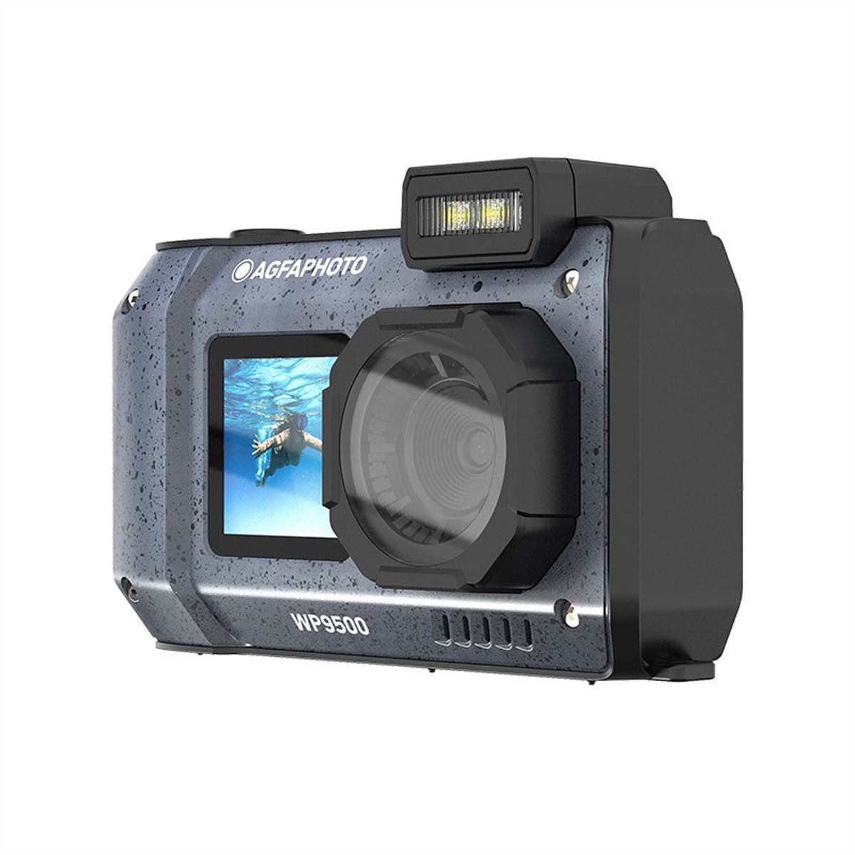 Agfa WP9500 Compact Digital Camera, Black, Waterproof