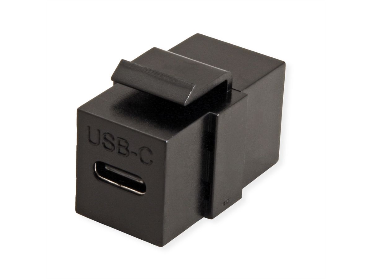 VALUE USB Typ C Keystone Modul, schwarz