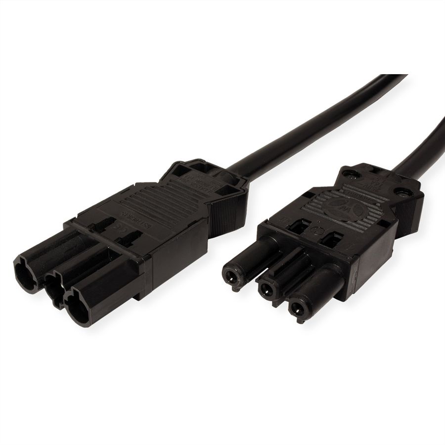 BACHMANN Câble prolongateur GST18-3 Mâle / femelle, sans halogène, noir, 3 m