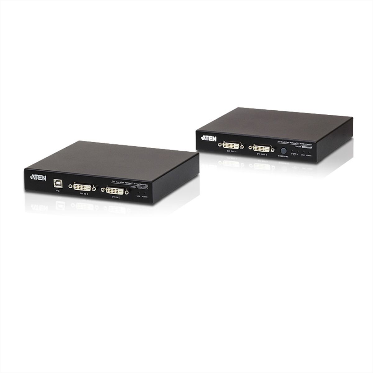 ATEN CE624 USB 2.0 DVI Dual Anzeige KVM Extender HDBaseT
