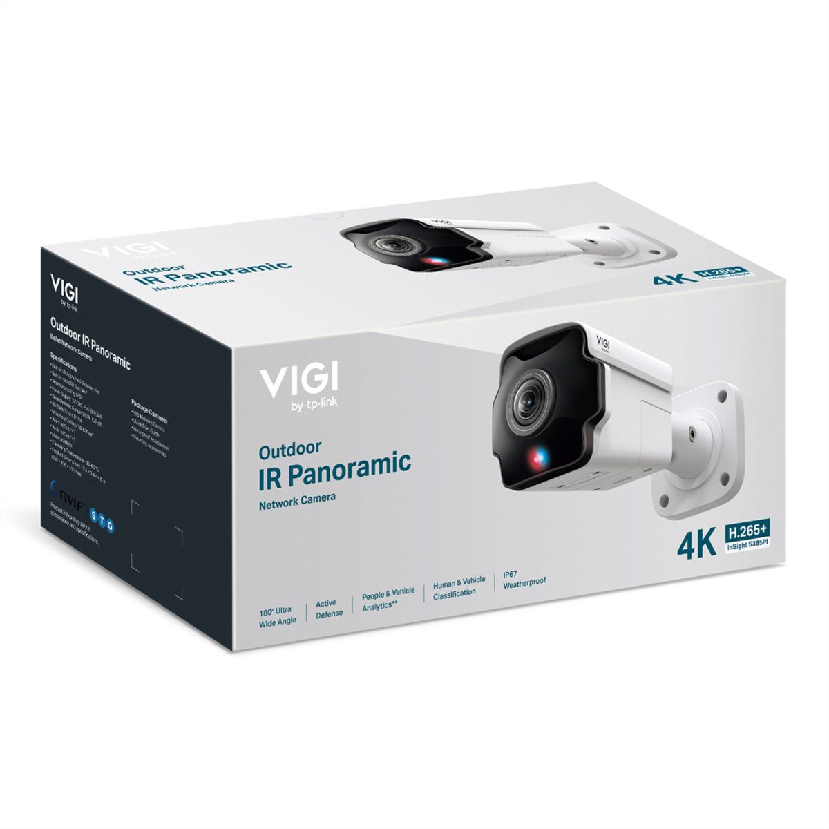 TP-Link InSight S385PI Panorama Bullet Kamera , 8 MP, 180°, IR-LED 20m
