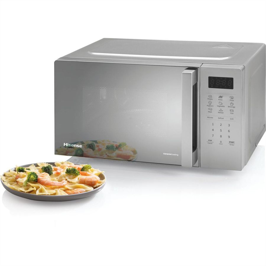 Hisense Mikrowelle H20MOMS4HG, 20L, mit Grill, silber