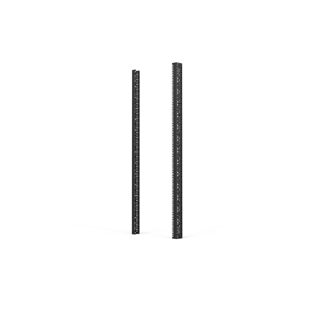 SCHROFF 19"-Winkelprofil mit Universal-Lochung (EIA), RAL 7021 - WINKELPROFIL 19"33HE 7021(2X)