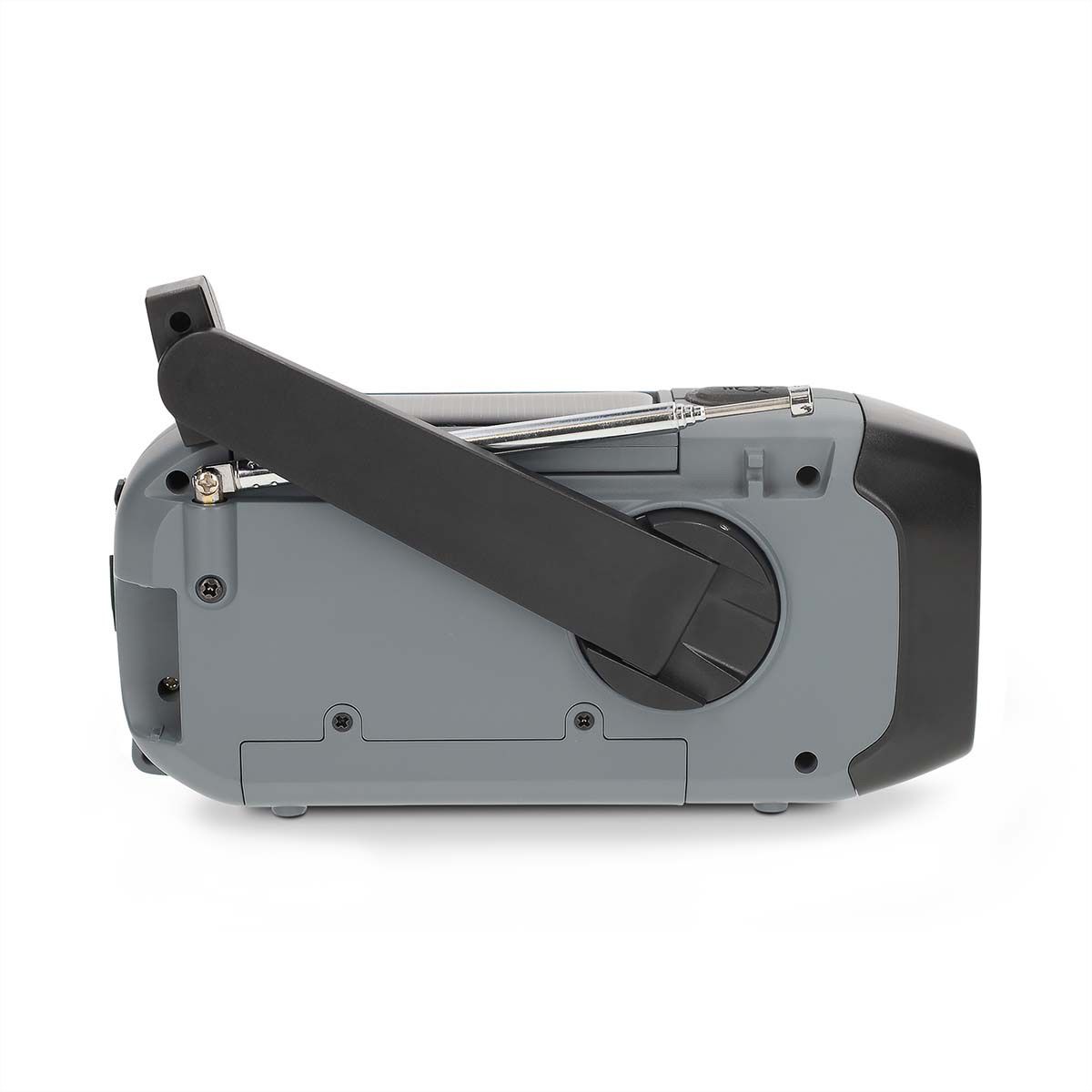 Radio d'urgence Nedis DAB FM avec manivelle, panneau solaire et batterie externe, Radio d'urgence portable pour les situations d'urgence, le camping et les activités de plein air
