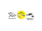 ROLINE Câble USB 3.2 Gen 1, type C - A, M/F, OTG, noir, 0,15 m