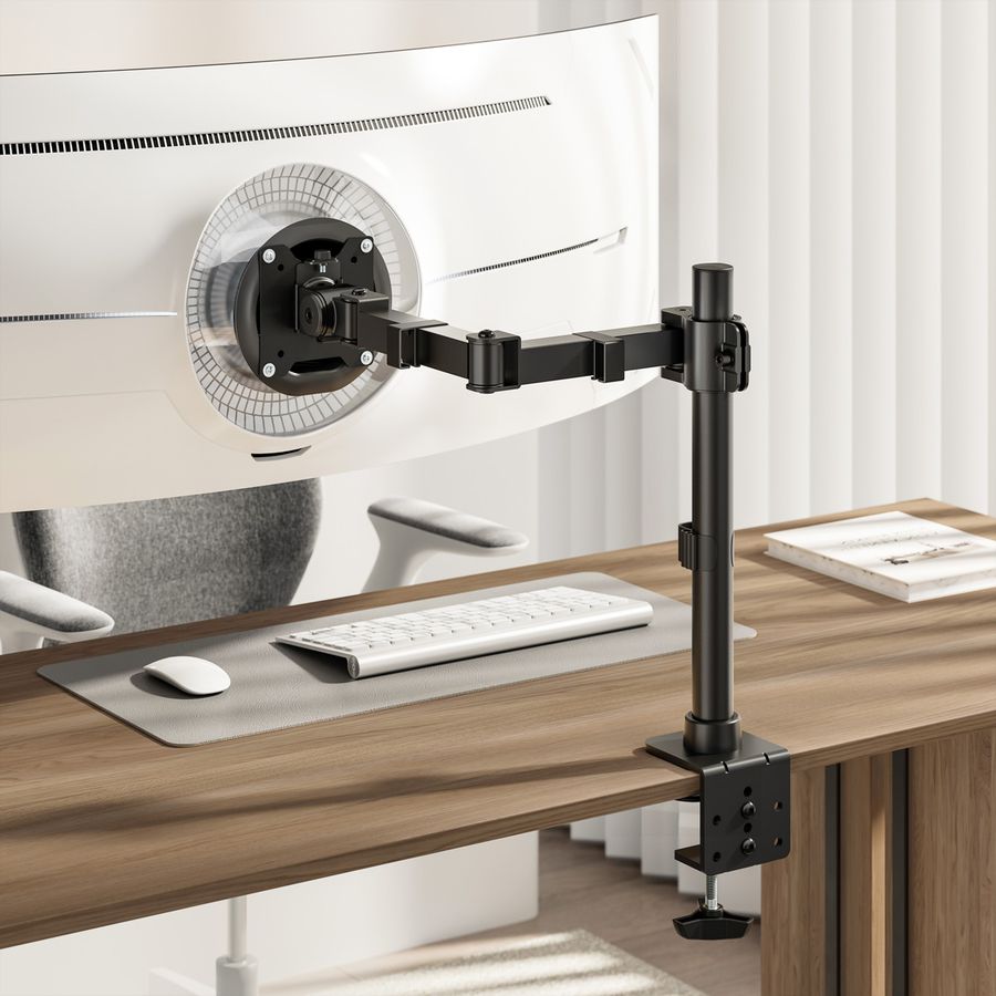 VALUE LCD-Arm, Trägerstange, 4 Gelenke, Tischmontage, 17-49 Zoll, bis 20 kg