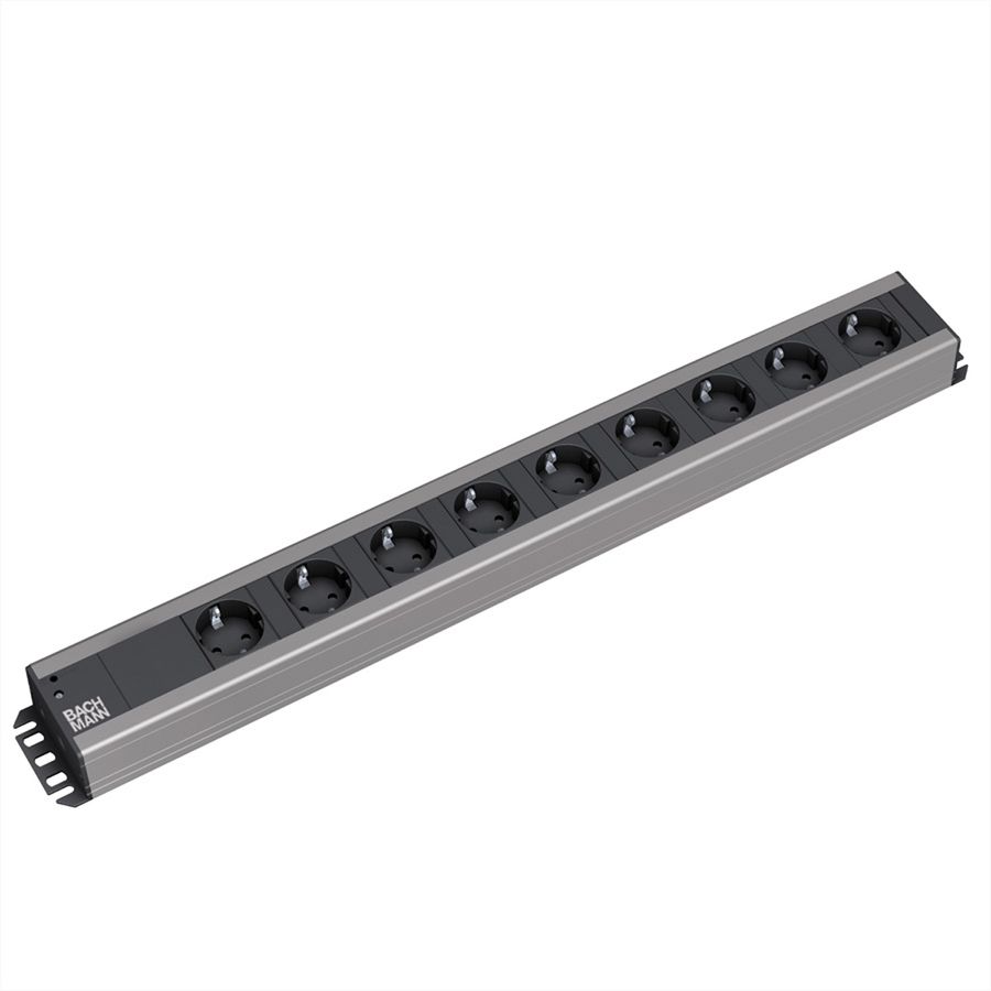 BACHMANN Multiprise 9x contact de protection, 2 m