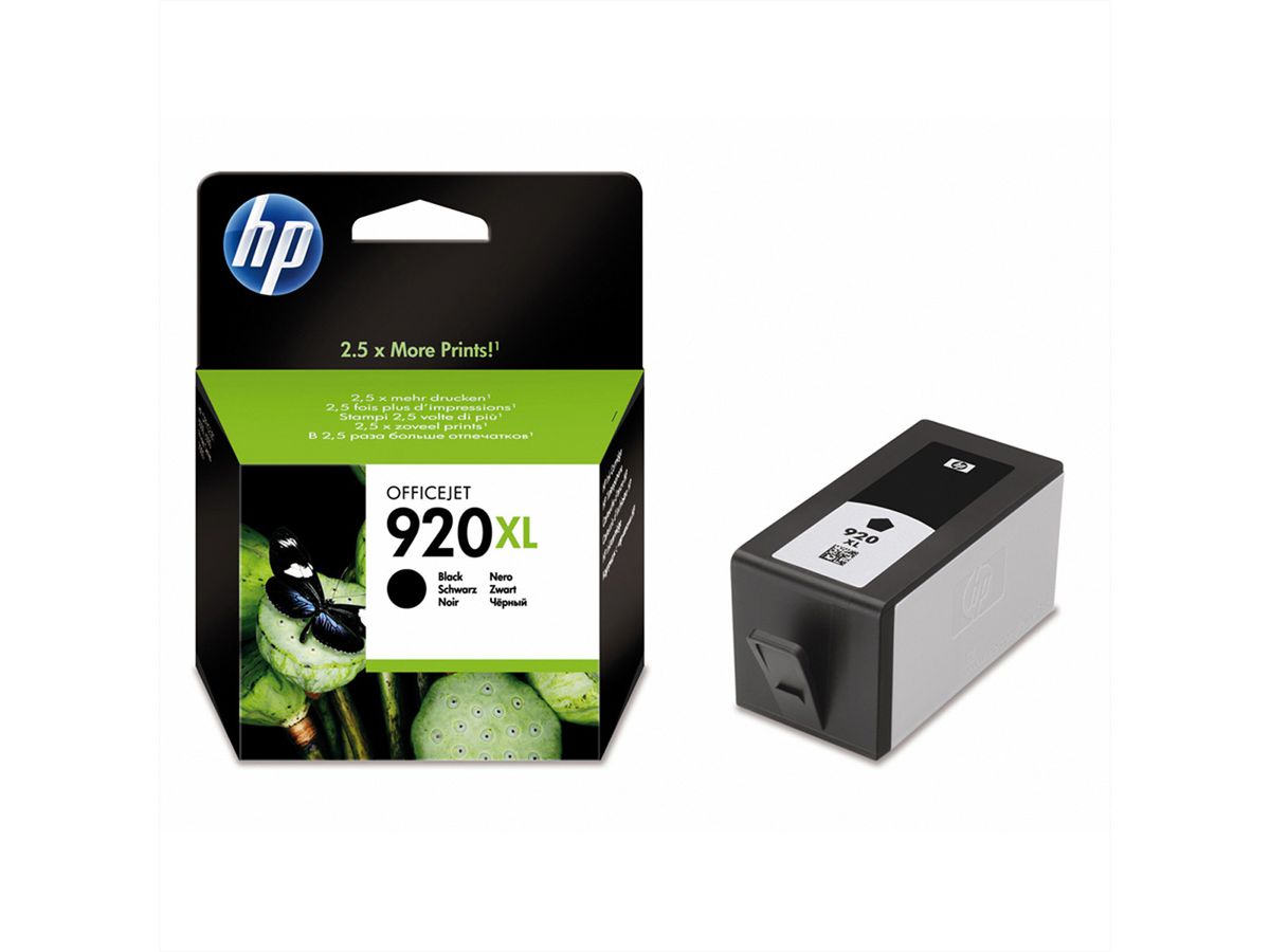 HP CD975AE, Nr. 920XL, cartouche, noire pour HP-OfficeJet 6000 / 6500