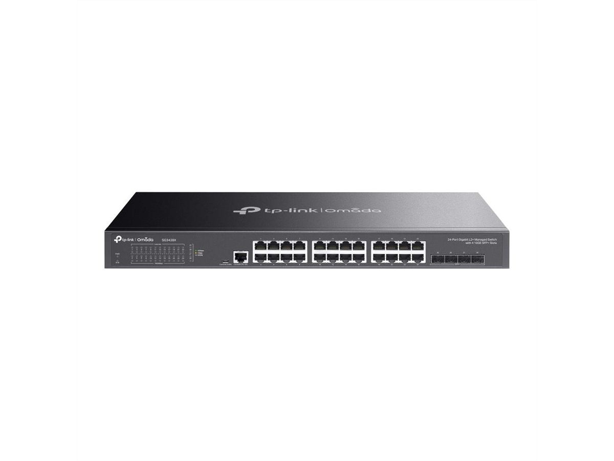 TP-Link SG3428X Switch , 24x Gigabit RJ45, 4x 10G SFP+ Slots