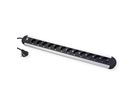 BACHMANN Prise multiple, 12x, aluminium, 1,75 m