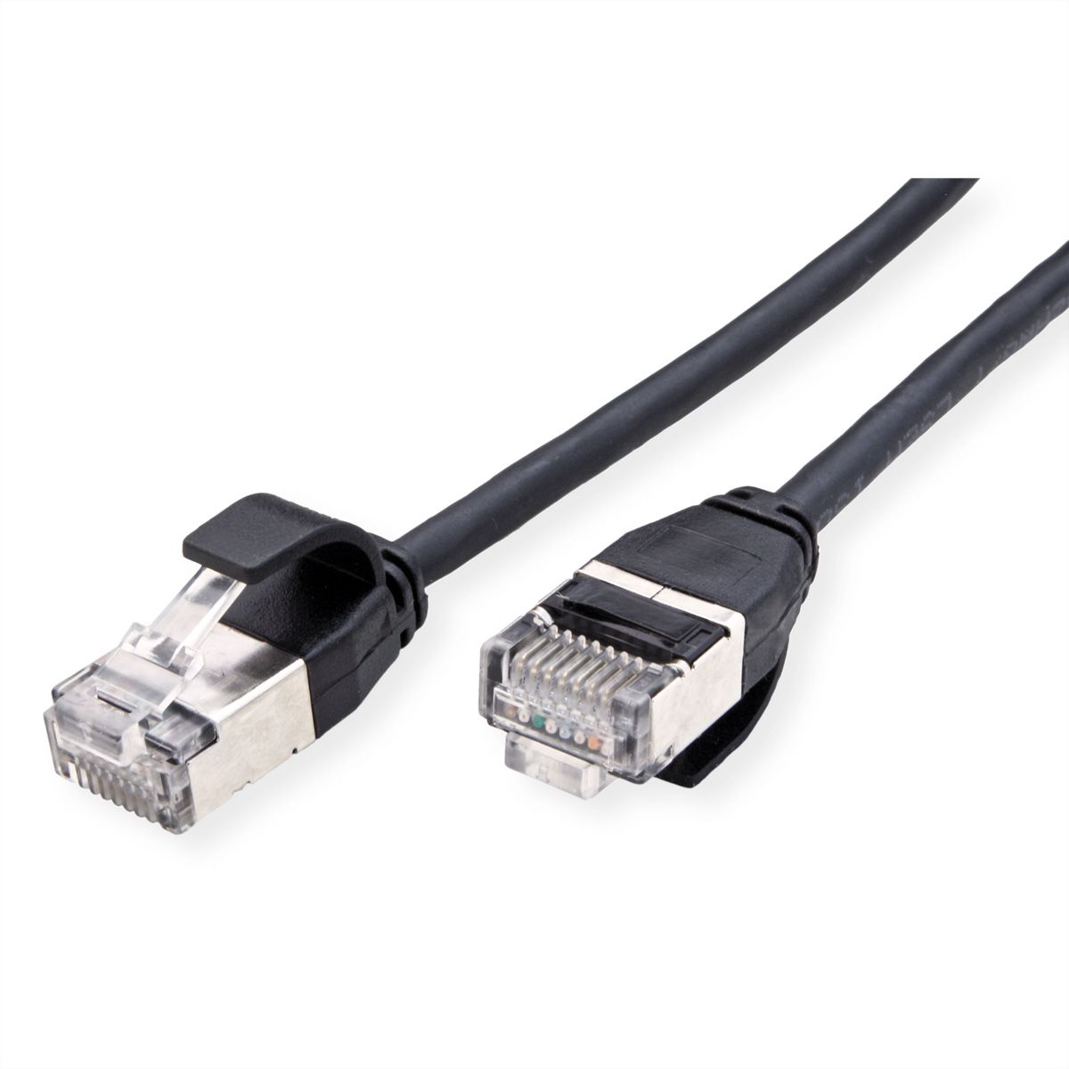 ROLINE Cordon DataCenter U/FTP Cat.6A (Classe EA), LSOH, slim, noir, 3 m