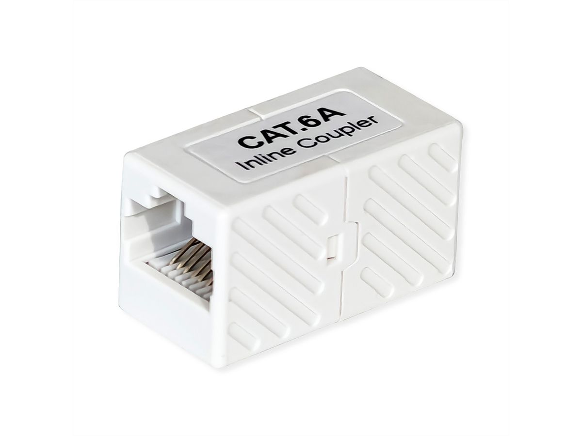 VALUE Coupleur RJ-45 non blindé, Cat.6A/Classe EA, blanc