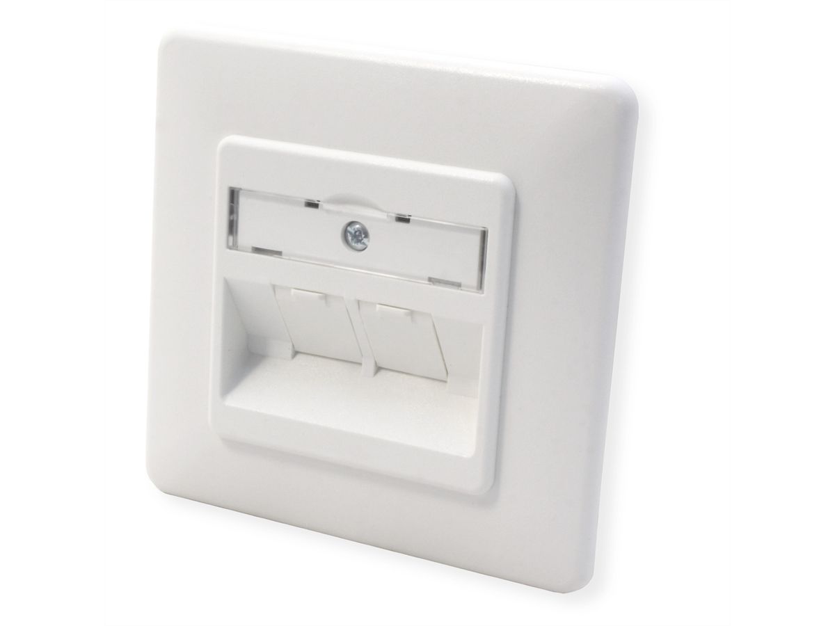 BTR Prise encastrable BC module 2 ports E-DAT, Cat.6 (Classe E)