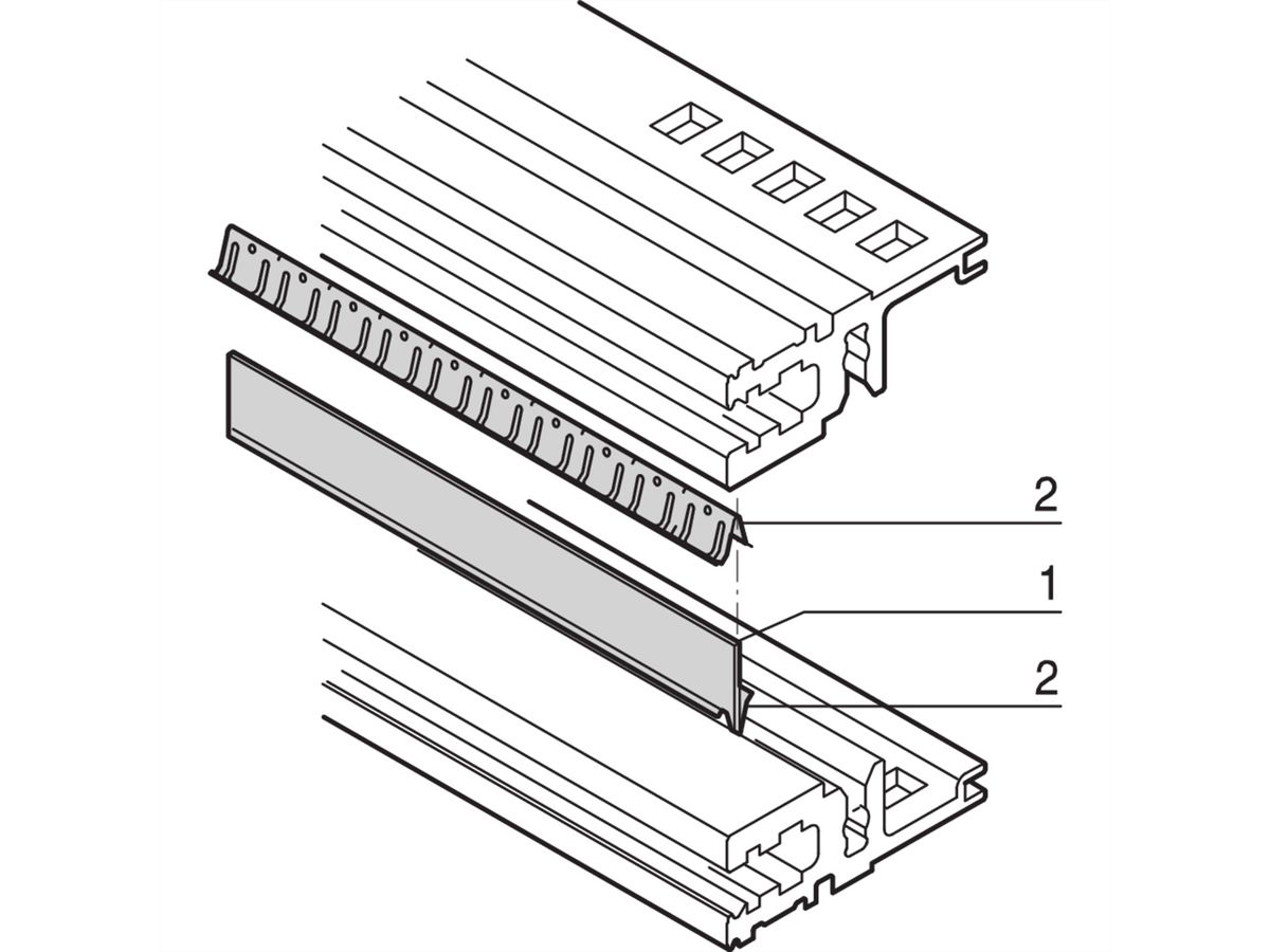 SCHROFF EMV-Dichtsatz zwischen Modulschiene und Modulschiene - HF-DICHTSATZ 63TE MODSCH.