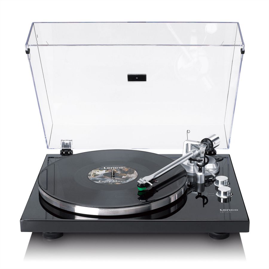 Lenco Platine vinyle LBT-215BK, MP3-Direktencoding, USB, 33U/min&45U/min