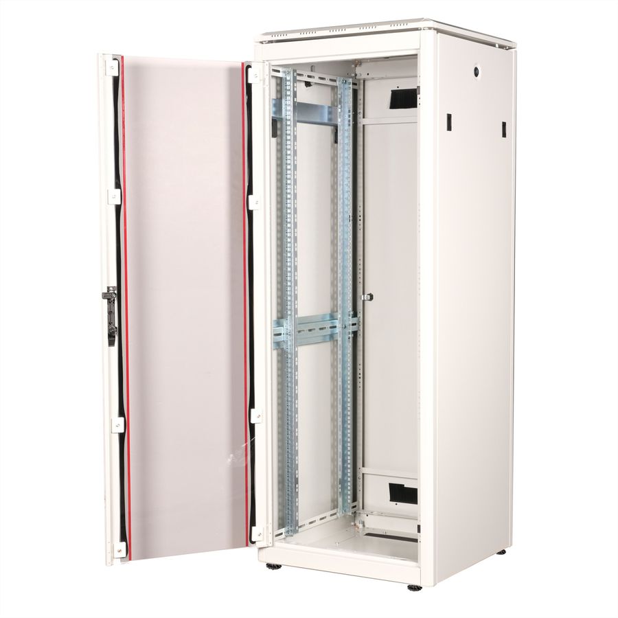 **DEMO**ROLINE 19-Zoll Netzwerkschrank Pro 32 HE, 600x600 BxT Glastür grau