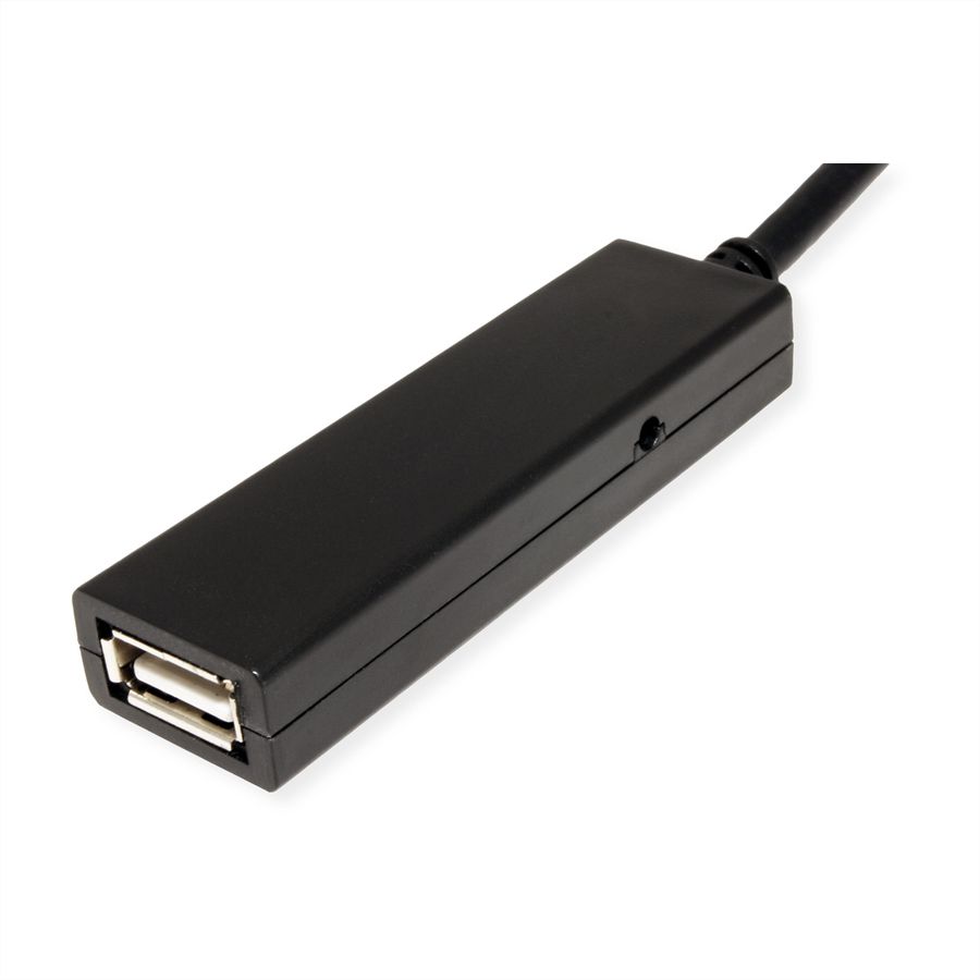 VALUE USB 2.0 Verlängerung, aktiv, mit Repeater, A-C, schwarz, 10 m