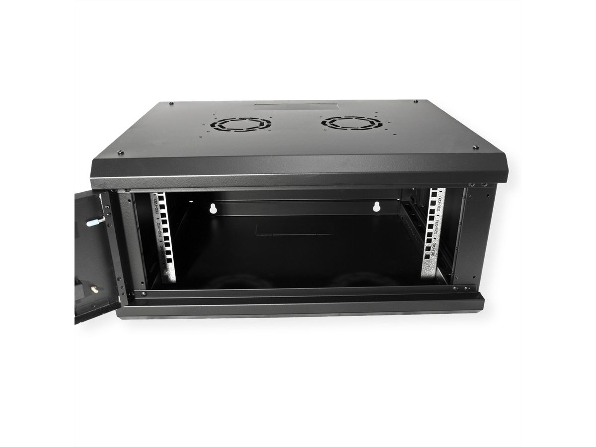 ROLINE 19" Boîtier mural Basic Plus 4U, 600x450 LxP noir