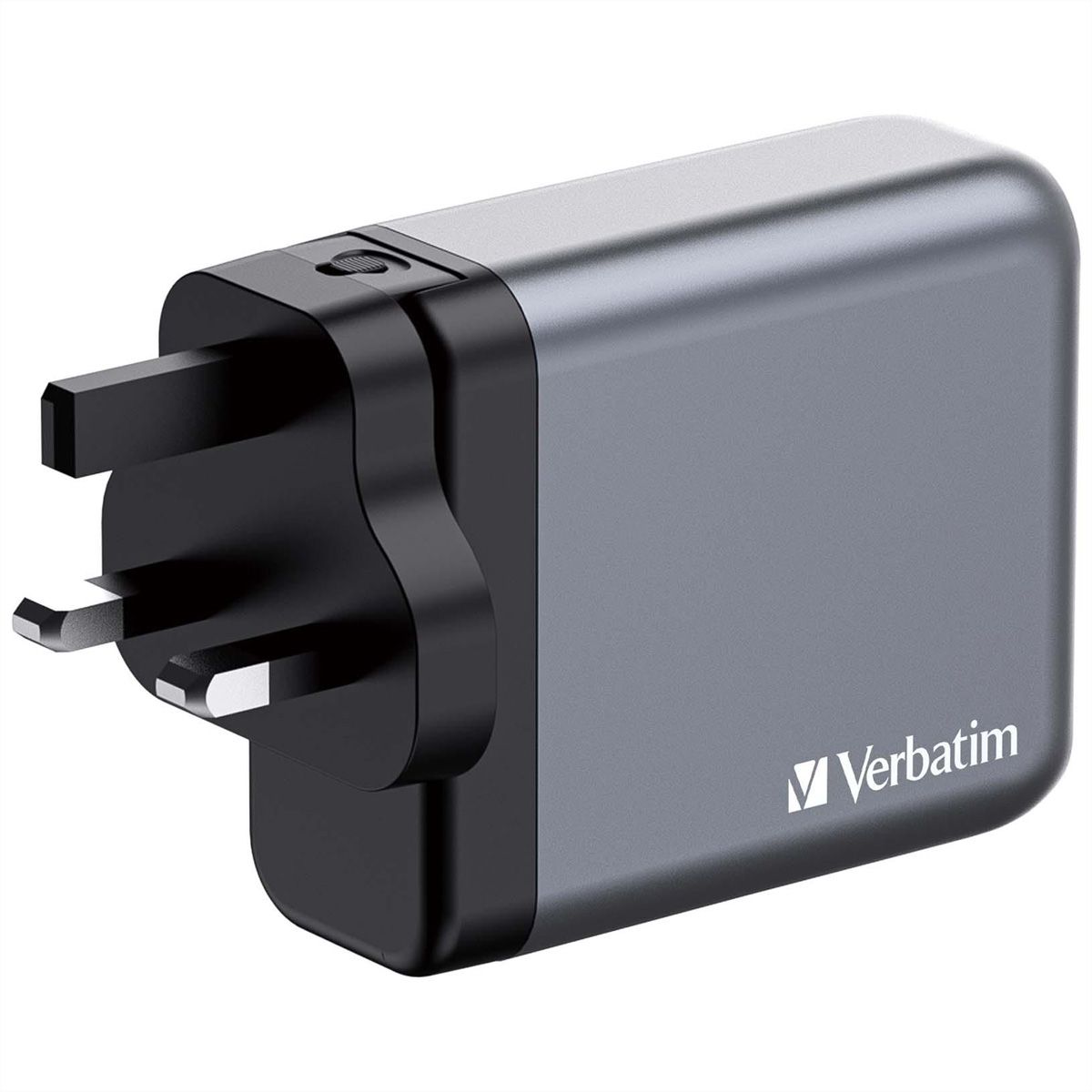 Verbatim GaN 4 Port Charger 140W, 3x USB-C, 1x USB-A, EU+UK Adapter