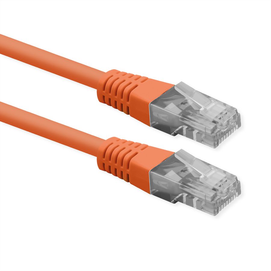 ROLINE Cordon Cat.6 (Classe E), UTP, PoE, orange, 5 m
