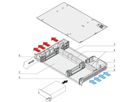 SCHROFF CPCI System for Pluggable PSU, Horizontal, 1 U, 2 slots