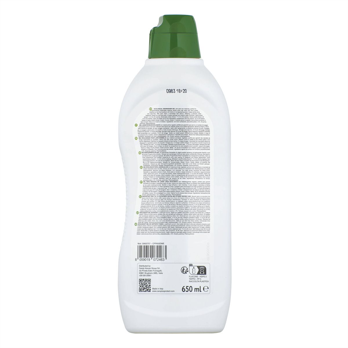 Care+ Protect ECO+ Geschirrspülmittel, GEL 650ml