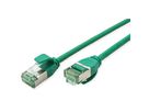 ROLINE RM Cordon DataCenter U/FTP Cat.6A (Classe EA), slim, vert, 2 m
