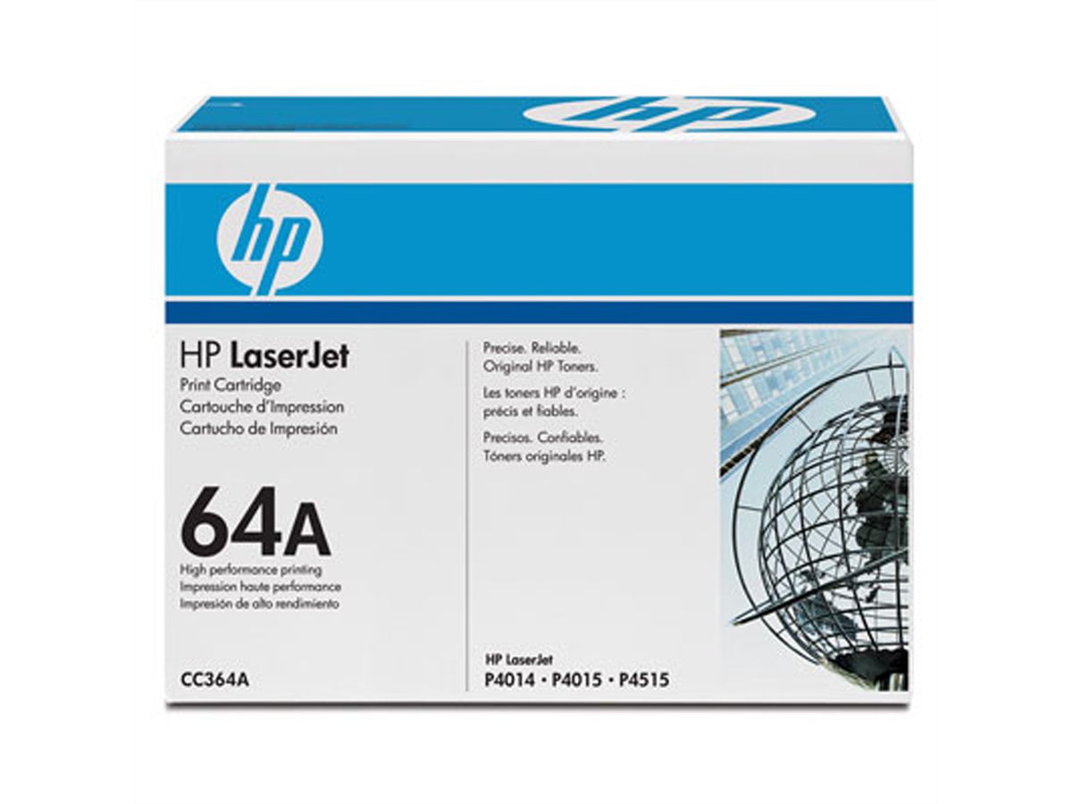 HP CC364A, cassette LaserJet noire, ~ 10.000 p. pour HP LaserJet P4014 / P4015