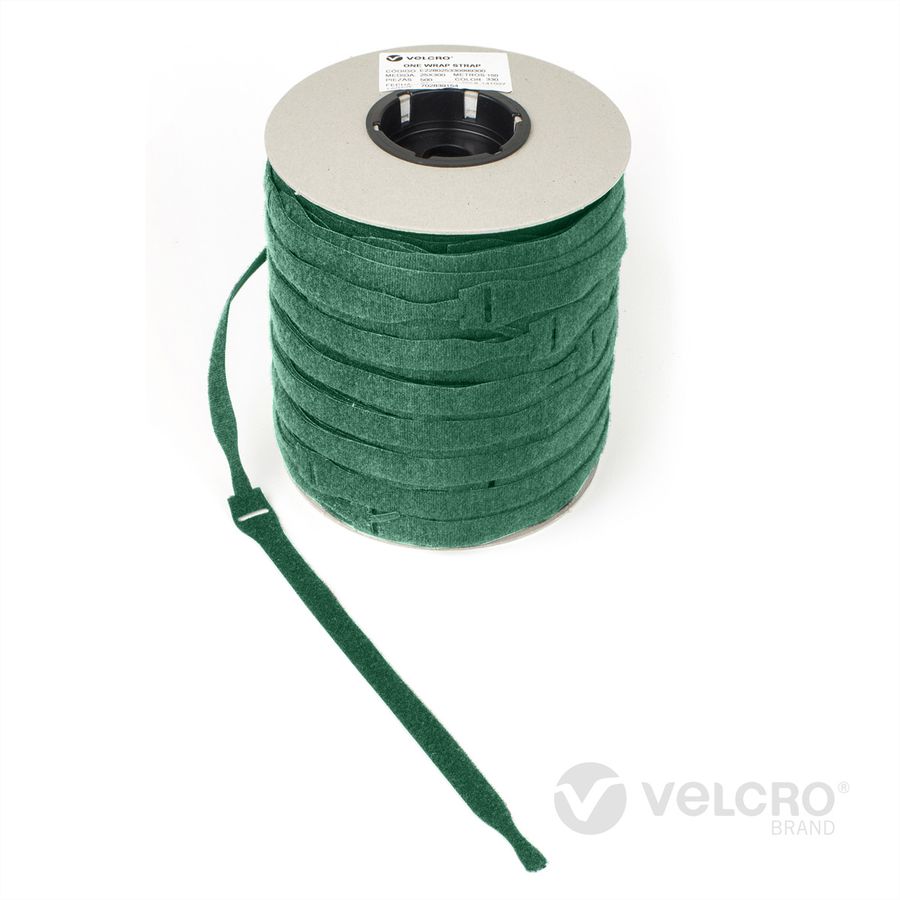 VELCRO® One Wrap® Strap 25mm x 300mm, 750 pièces, vert