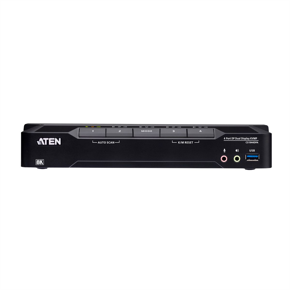 ATEN CS1944DPA Commutateur KVMP à 4 ports USB 3.0, DisplayPort 8K, double écran