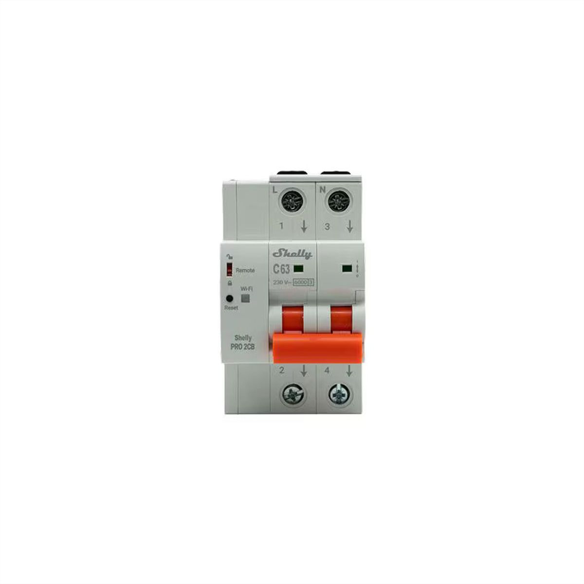 Shelly Leistungsschutzschalter  2CB C63, grau