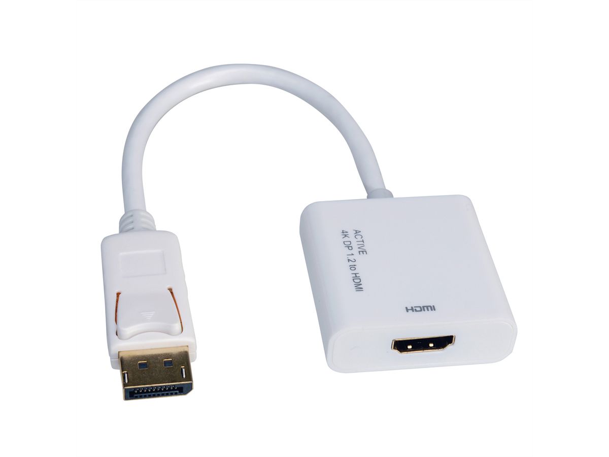 ROLINE Adaptateur DisplayPort - HDMI, actif, v1.2, DP M-HDMI F - SECOMP AG