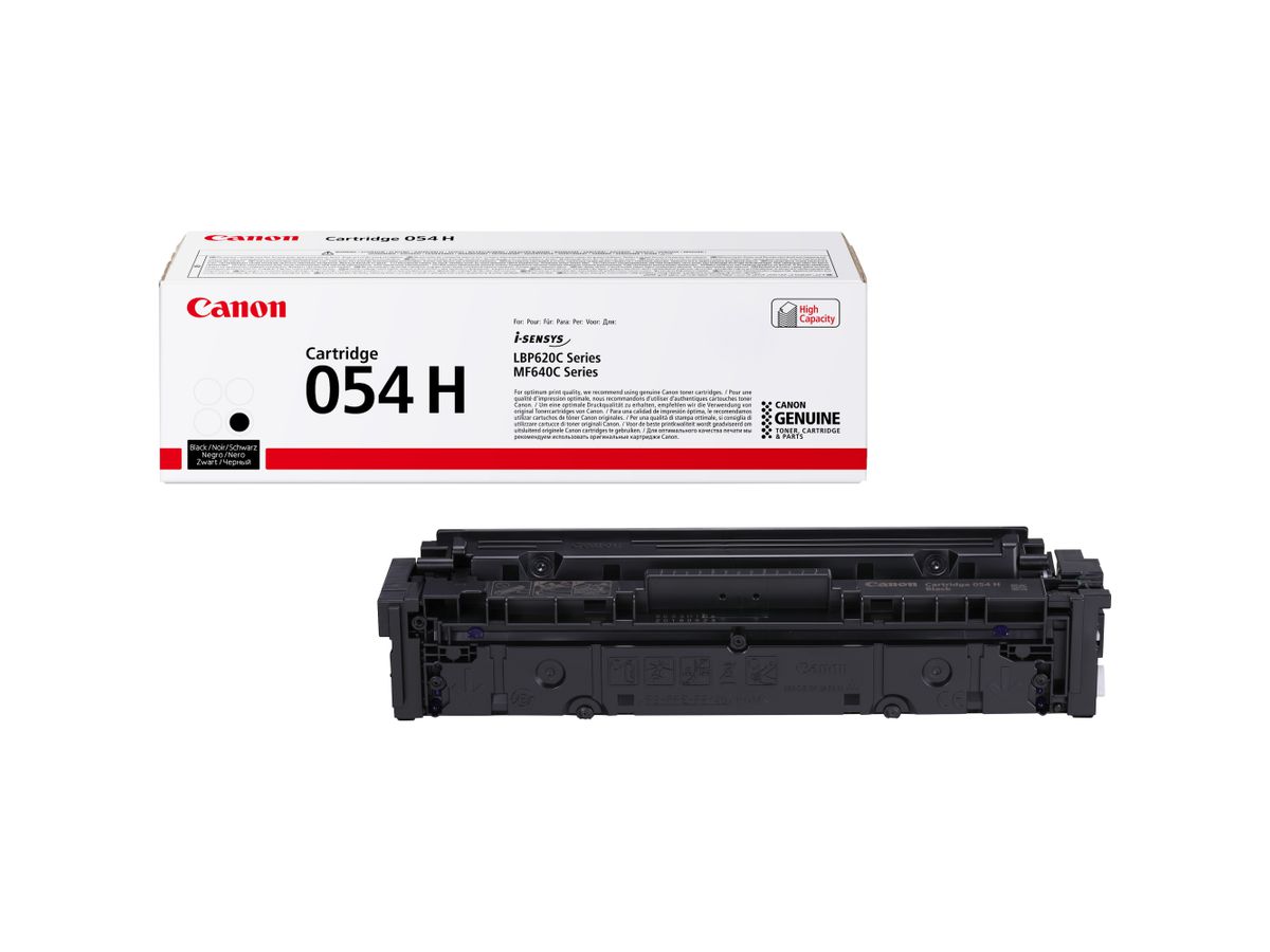 Canon 054 H High Yield Toner-Cartridge, Schwarz