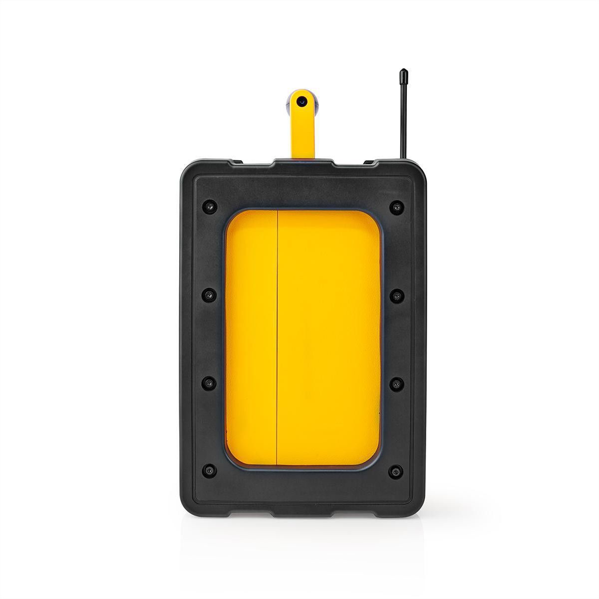 Nedis Baustellenradio FM, Bluetooth, AUX, Schutzart IPX5, Batterie/Netzbetrieb