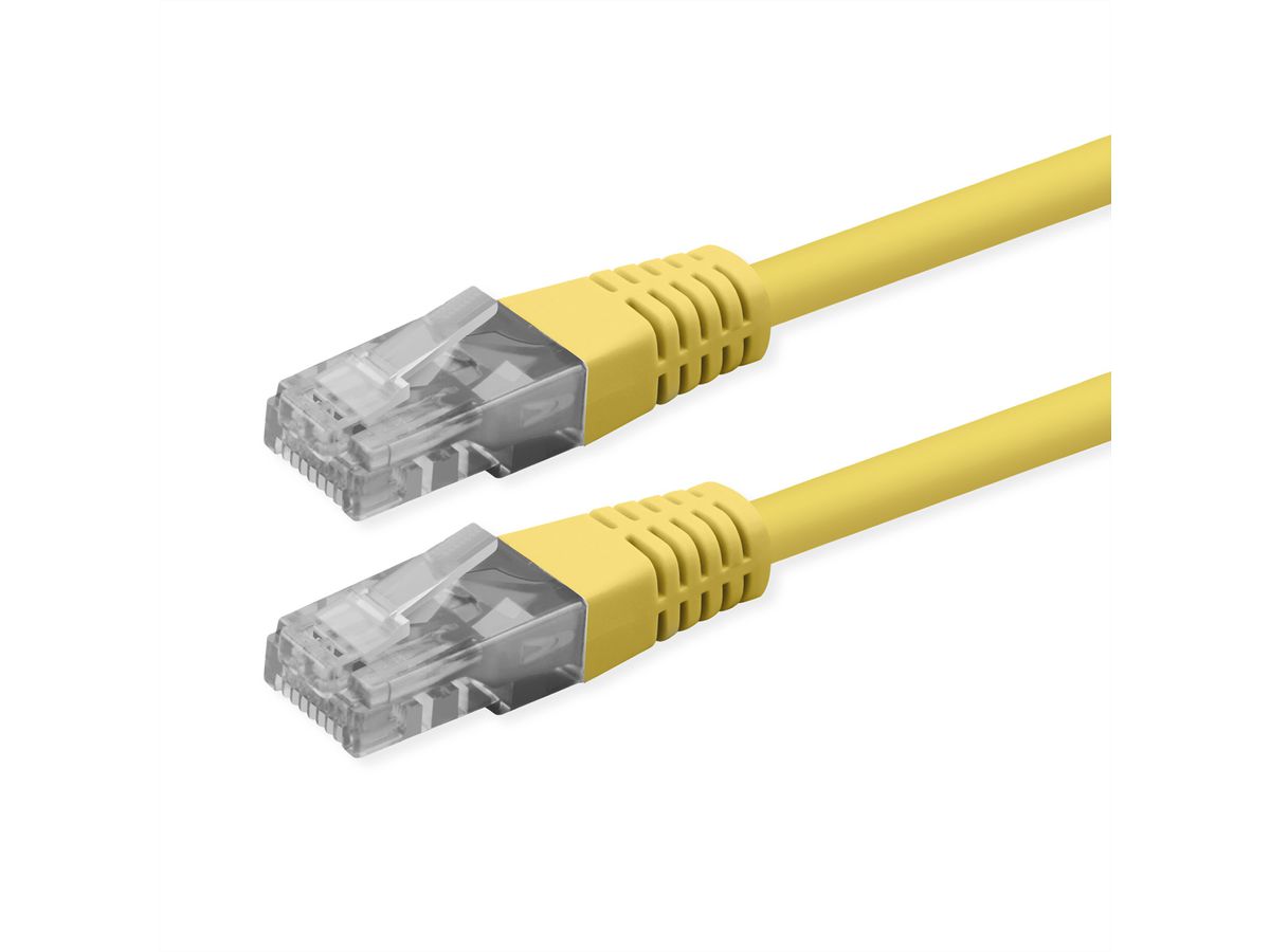 ROLINE Cordon Cat.6 (Classe E), UTP, PoE, jaune, 5 m