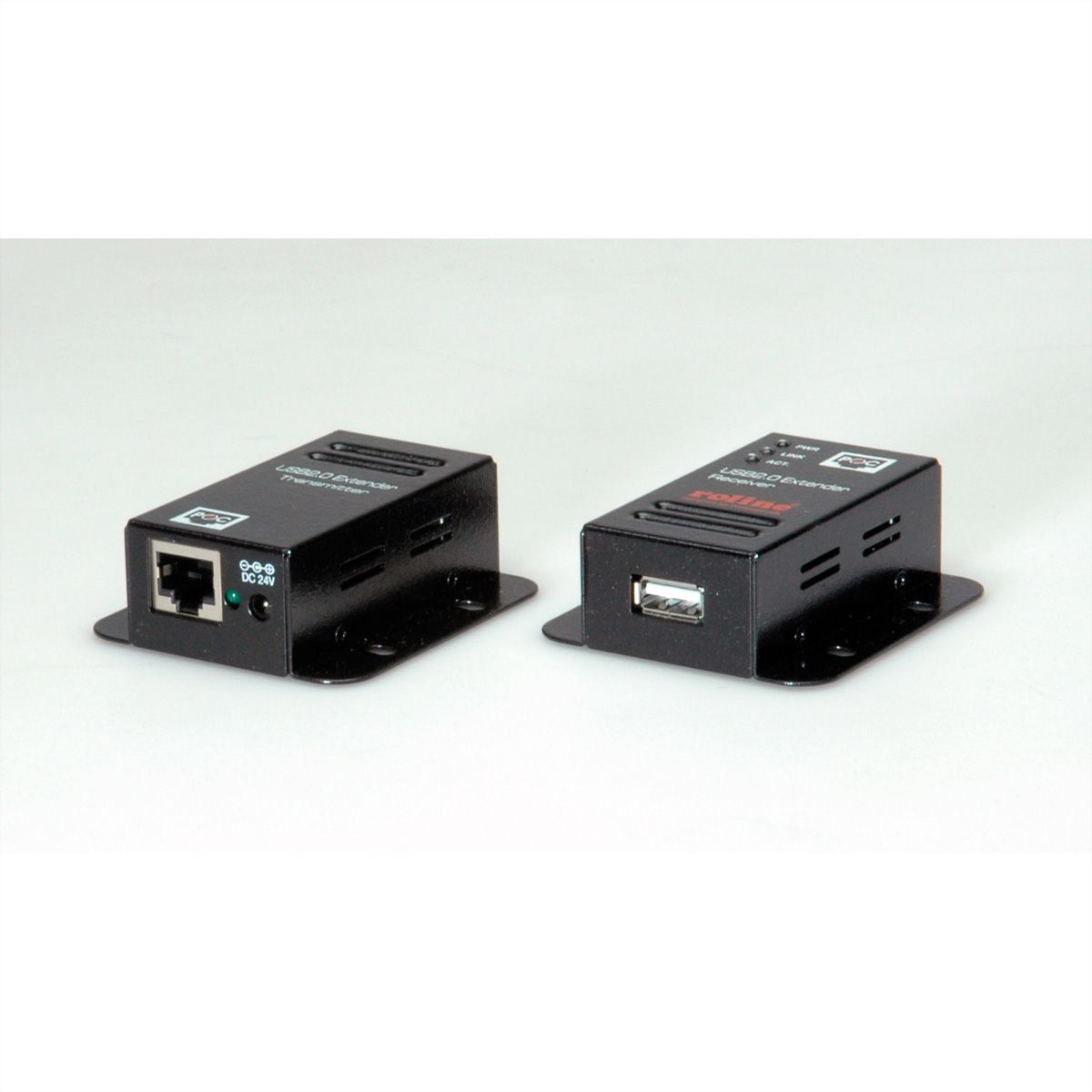 ROLINE Rallonge USB 2.0 à partir de RJ45, 1x USB, max. 50m