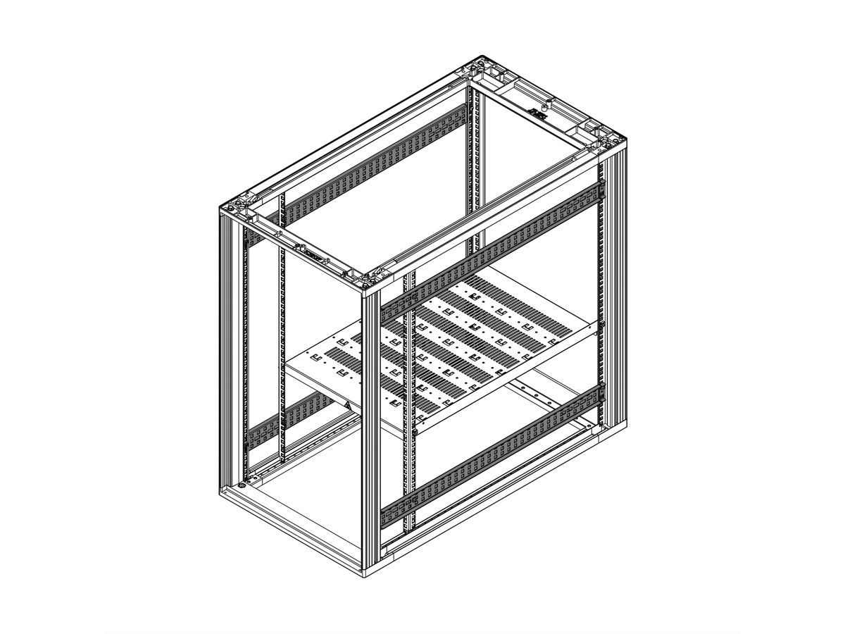 SCHROFF Novastar Support de profondeur pour armoire 1000D