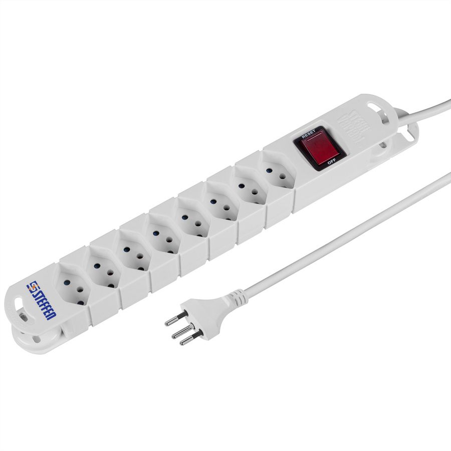 Steffen Steba Variabl 8x avec interrupteur, blanc