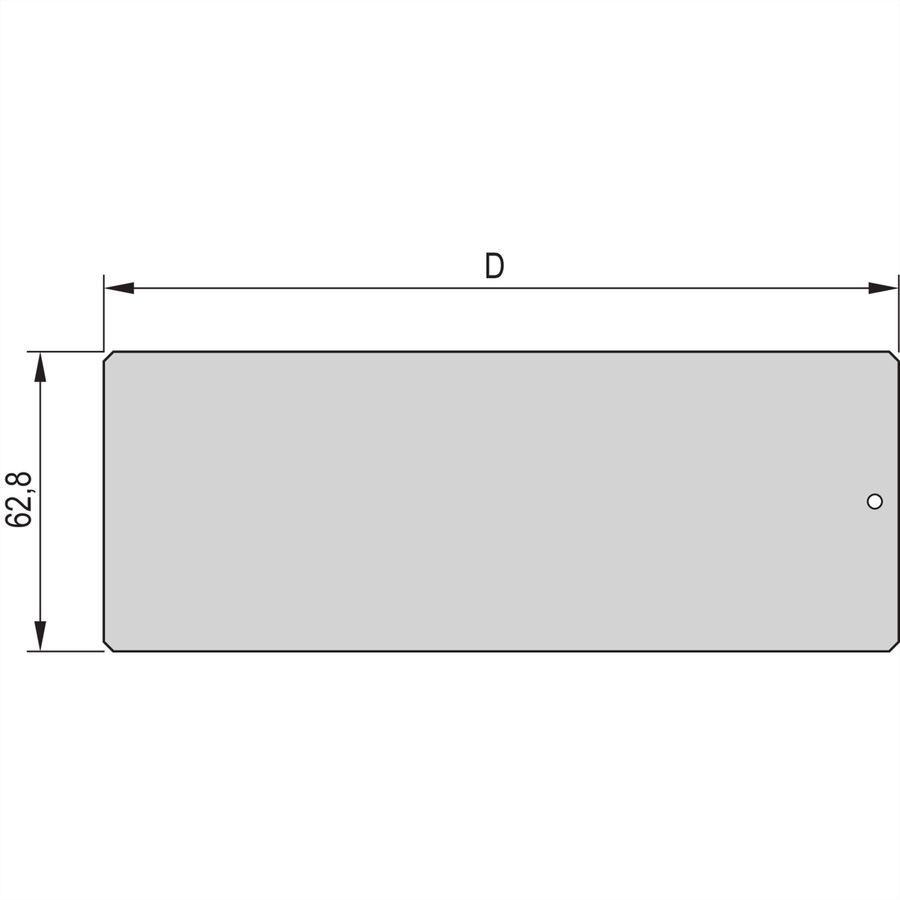 Cadre SCHROFF, type unité enfichable, plaque latérale pour profilé d'angle, 3 U, 227 mm C.I.