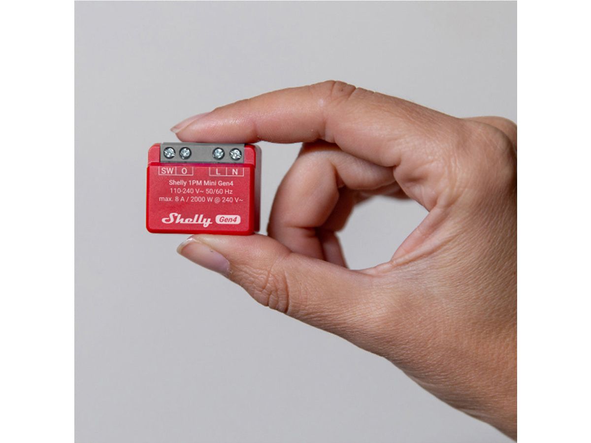 Shelly Acteur de switch 1PM Mini Gen4, (Dual pack)