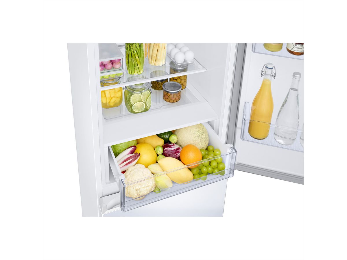Samsung Kühl-Gefrierkombination RB7300 Bespoke, 344l, D, WiFi, Weiss mit Griffmulde