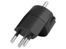 Steffen FIX Adapter DE/CH, CEE7/17 T12 3-polig dezentral schwarz
