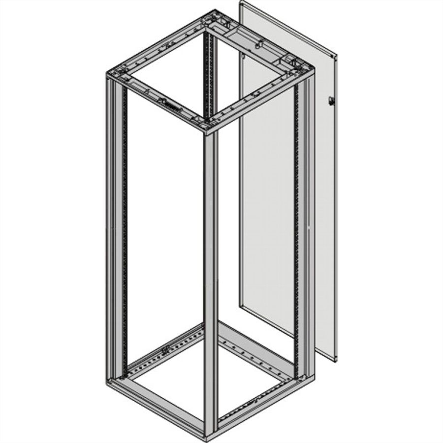 Panneau arrière Novastar SCHROFF, hauteur totale, RAL 7035, 43 U 553W