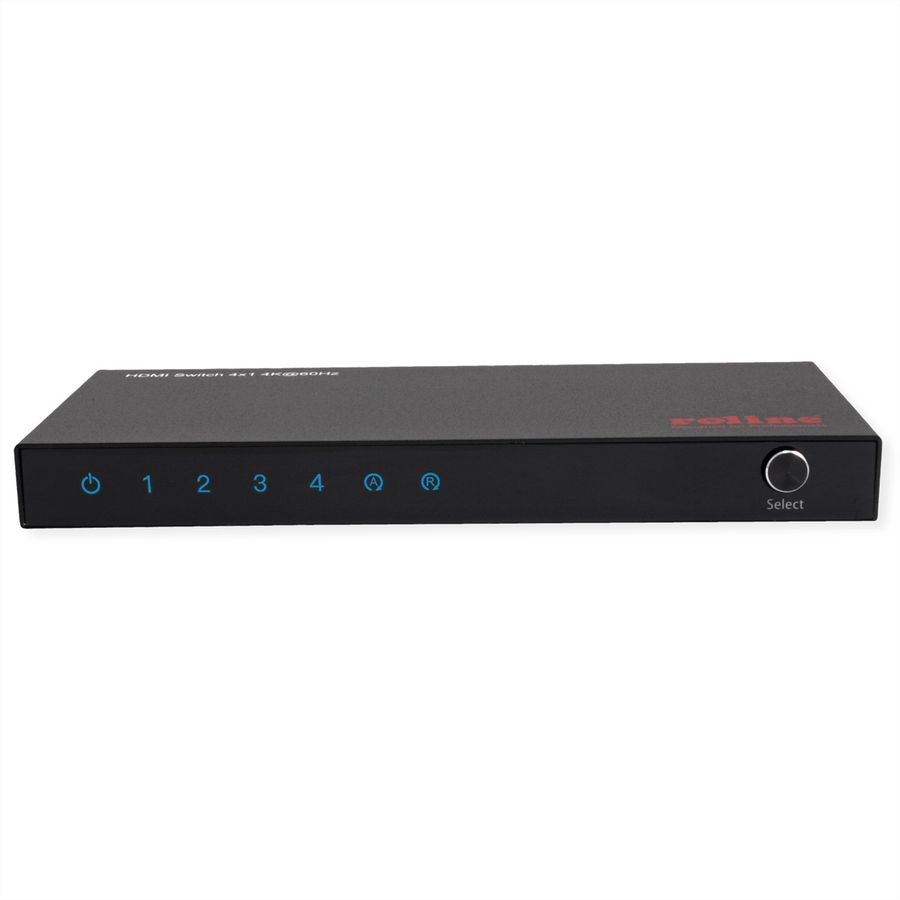 ROLINE 4K HDMI Switch, 4-fach, mit Fernbedienung