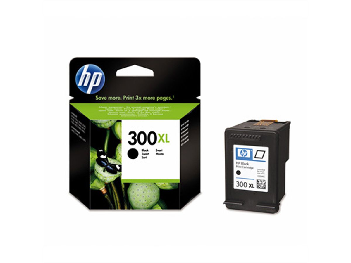 HP CC641EE, Nr. 300XL, cartouche noire, 12ml