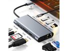 VALUE Station d'accueil USB type C, HDMI 4K60, 1x Gigabit Ethernet, 2x USB A + type C PD, 1x SD/microSD, 1x audio
