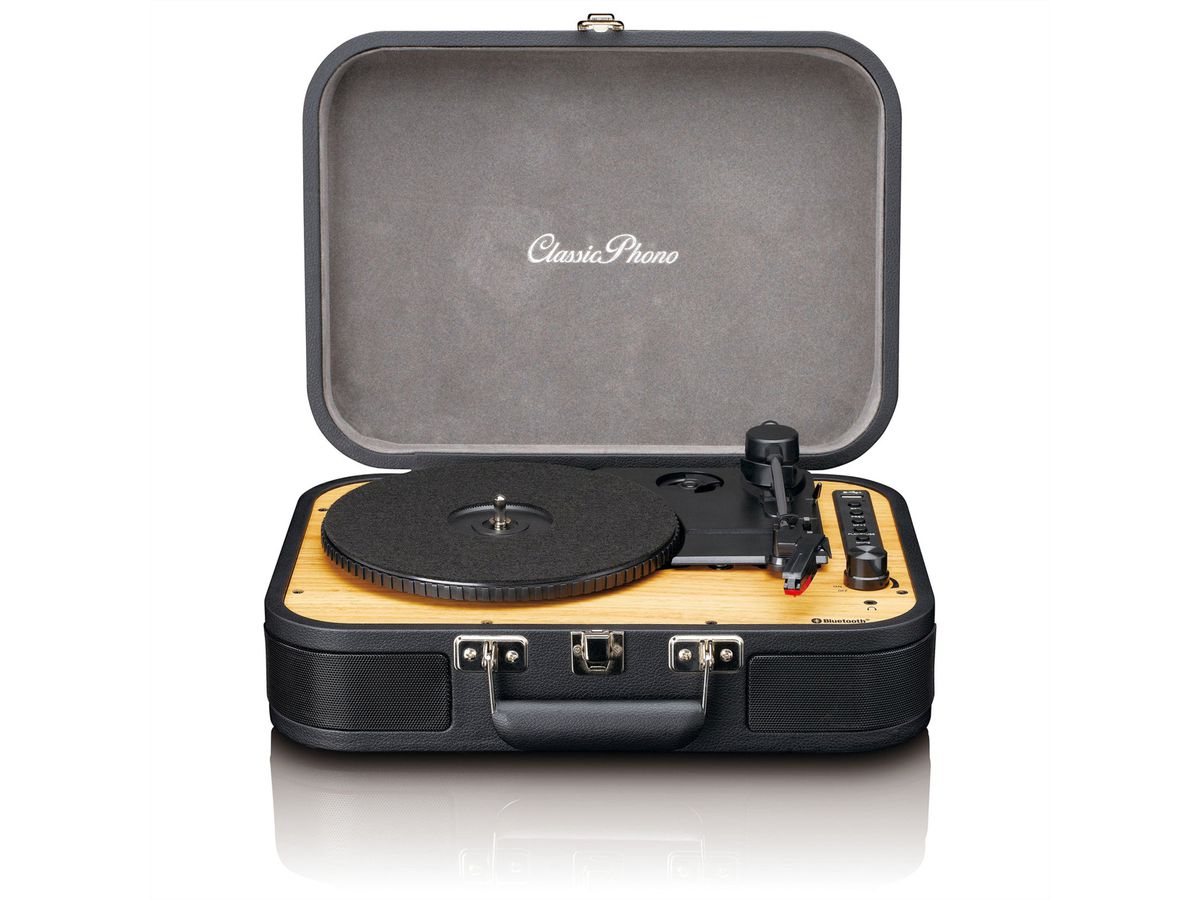 Lenco Tourne-disque TT-116BK noir, Bluetooth 5.0, haut-parleur, portable