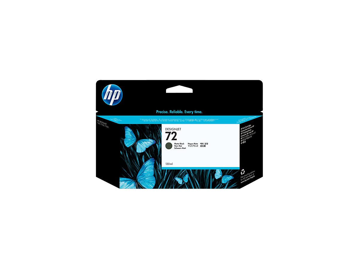 HP 72 cartouche d'encre DesignJet noir mat, 130 ml