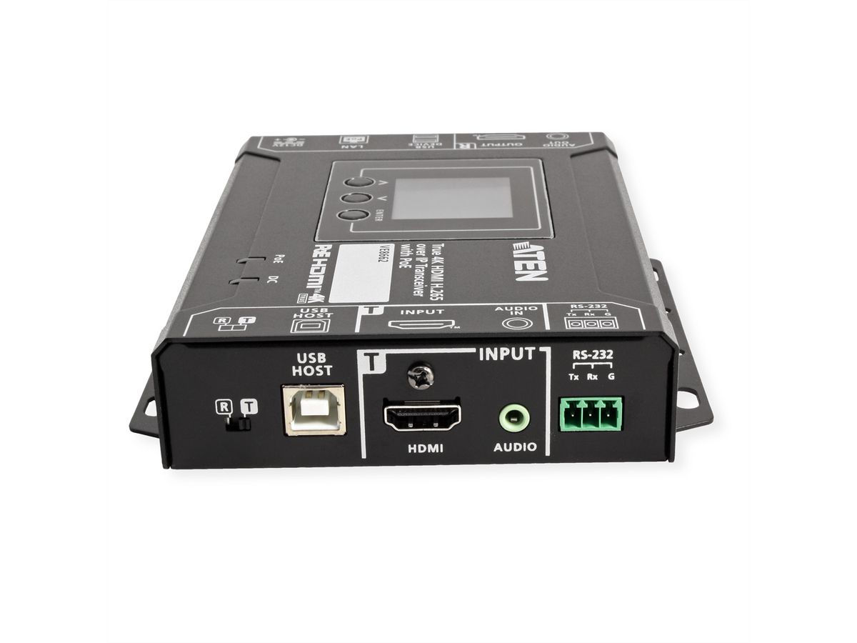 ATEN VE8662 Émetteur-récepteur HDMI H.265 sur IP véritable 4K avec PoE